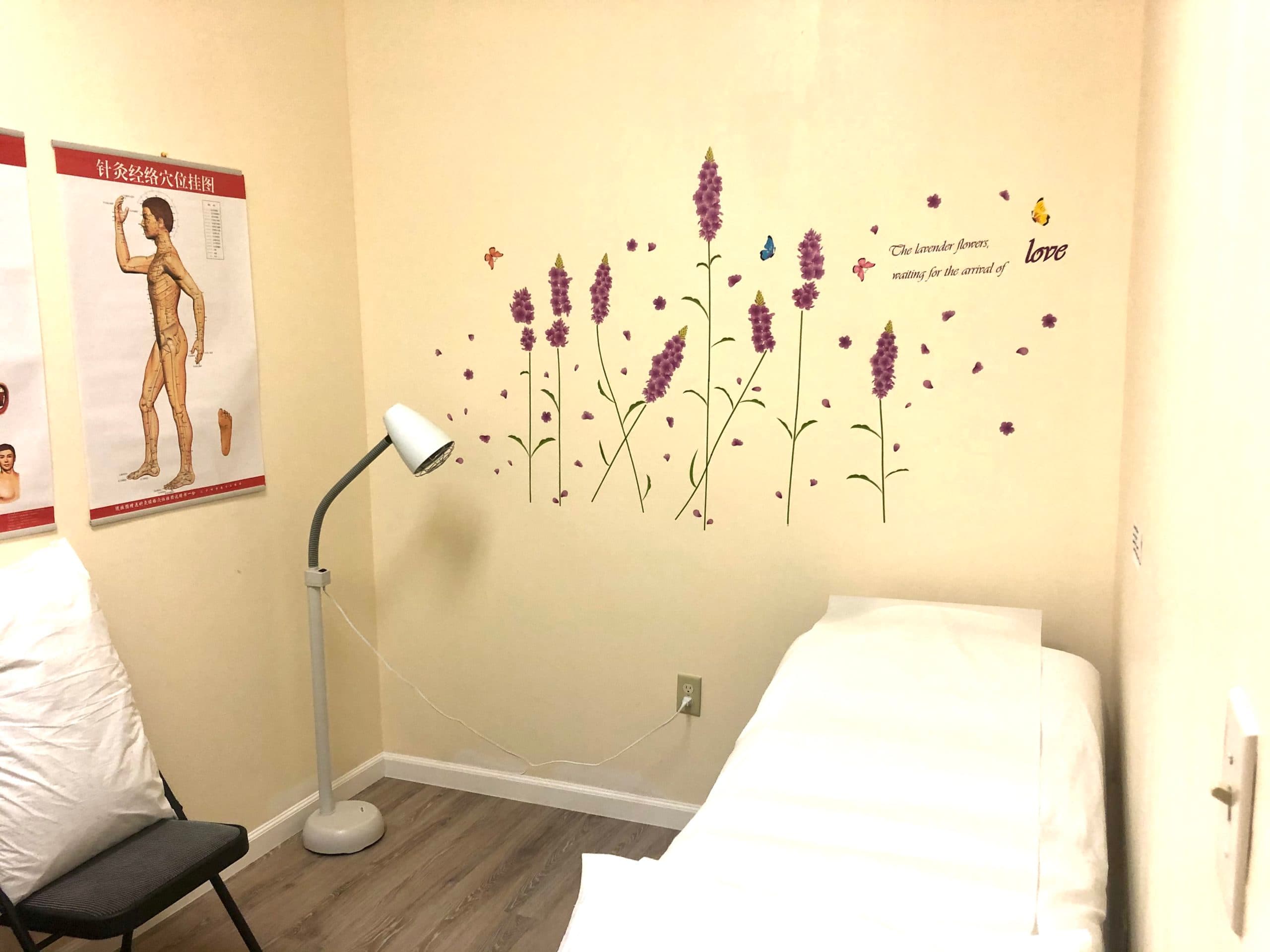 Treatment room interior